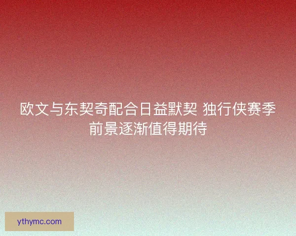 欧文与东契奇配合日益默契 独行侠赛季前景逐渐值得期待